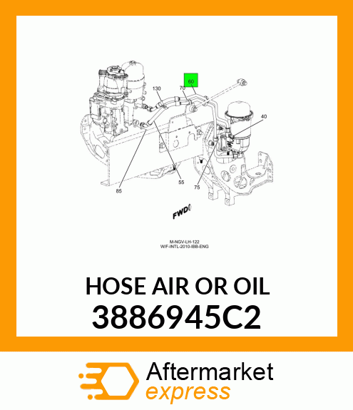 HOSE AIR OR OIL 3886945C2