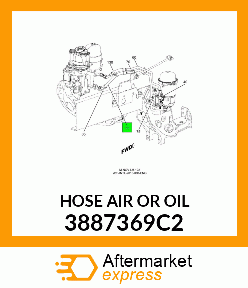 HOSE AIR OR OIL 3887369C2