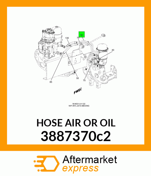 HOSE AIR OR OIL 3887370c2