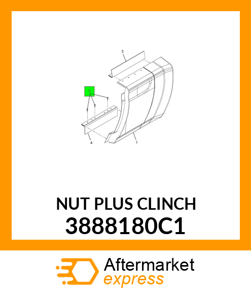 NUT PLUS CLINCH 3888180C1