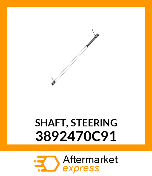 SHAFT, STEERING 3892470C91