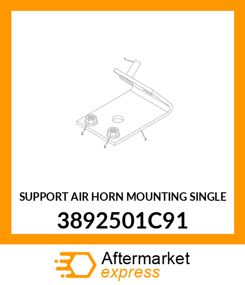 SUPPORT AIR HORN MOUNTING SINGLE 3892501C91