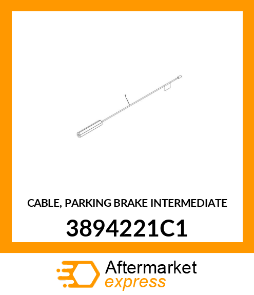 CABLE, PARKING BRAKE INTERMEDIATE 3894221C1