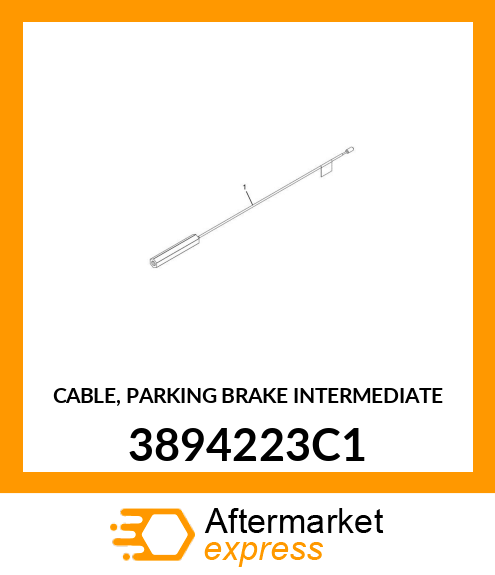 CABLE, PARKING BRAKE INTERMEDIATE 3894223C1