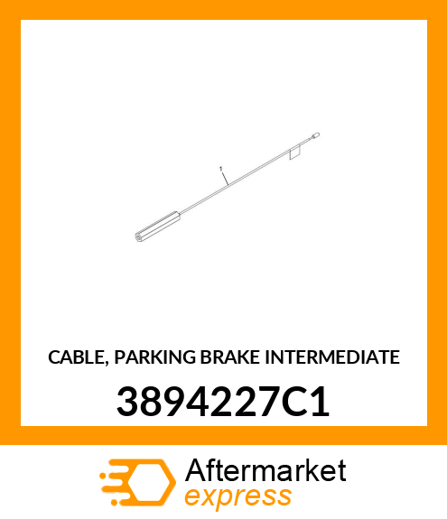 CABLE, PARKING BRAKE INTERMEDIATE 3894227C1