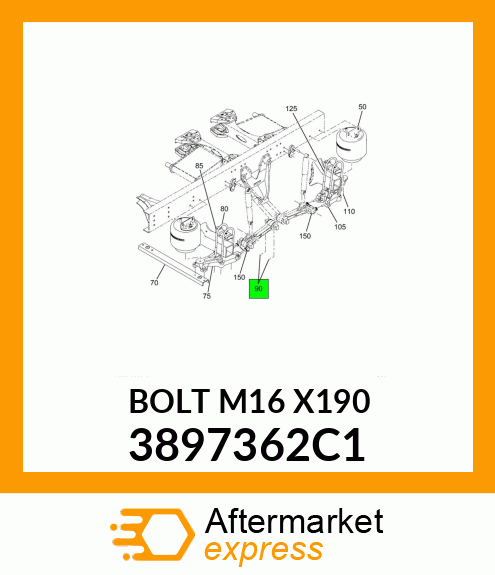 BOLT M16 X190 3897362C1