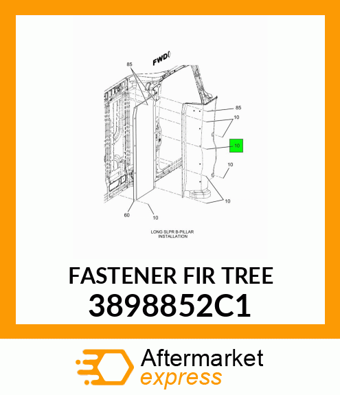 FASTENER FIR TREE 3898852C1