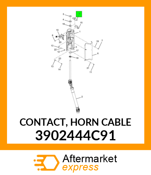 CONTACT, HORN CABLE 3902444C91