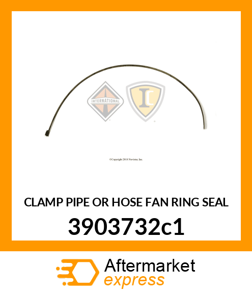 CLAMP PIPE OR HOSE FAN RING SEAL 3903732c1
