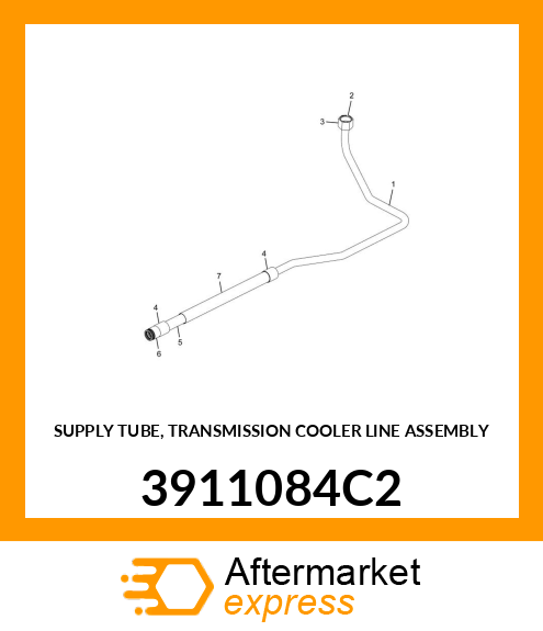 SUPPLY TUBE, TRANSMISSION COOLER LINE ASSEMBLY 3911084C2