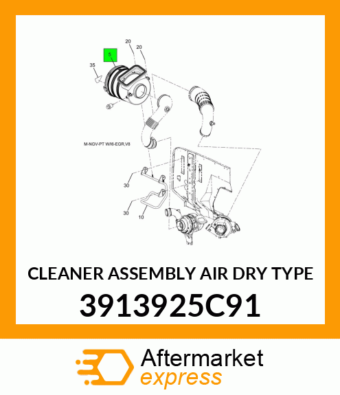 CLEANER ASSEMBLY AIR DRY TYPE 3913925C91