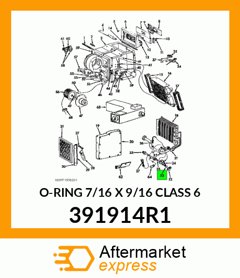 O-RING 7/16 X 9/16 CLASS 6 391914R1