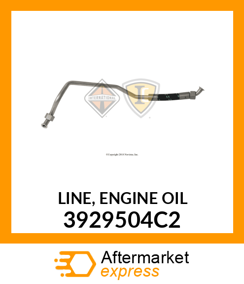 LINE, ENGINE OIL 3929504C2