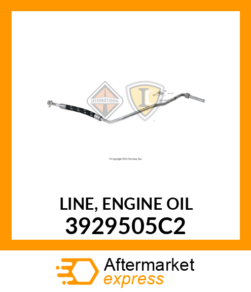 LINE, ENGINE OIL 3929505C2