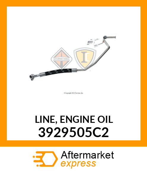 LINE, ENGINE OIL 3929505C2