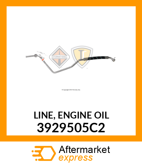 LINE, ENGINE OIL 3929505C2