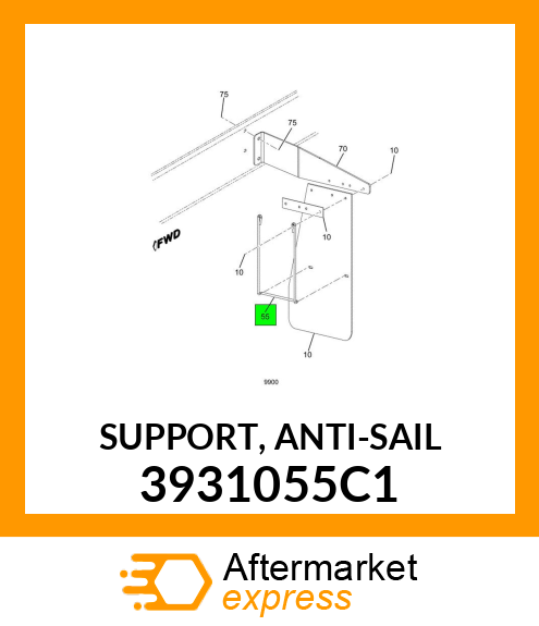 SUPPORT, ANTI-SAIL 3931055C1