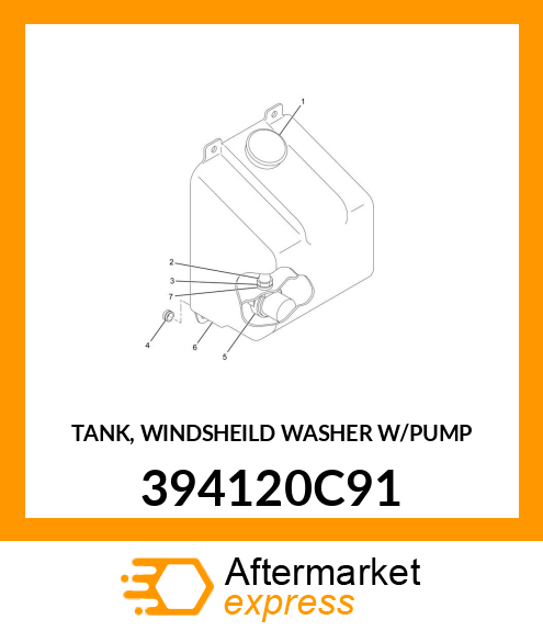 TANK, WINDSHEILD WASHER W/PUMP 394120C91