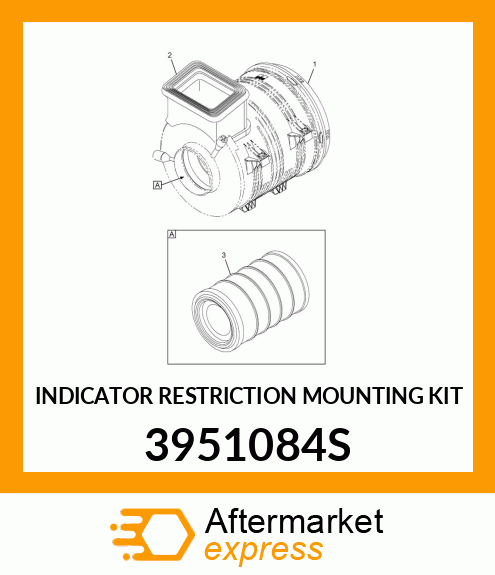 INDICATOR RESTRICTION MOUNTING KIT 3951084S