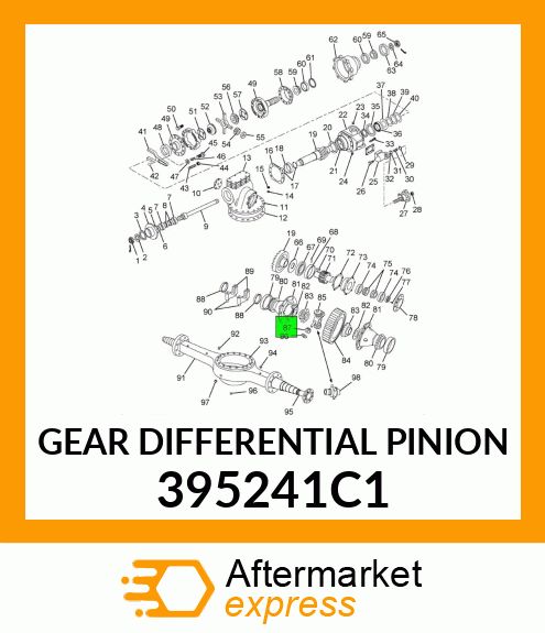 GEAR DIFFERENTIAL PINION 395241C1