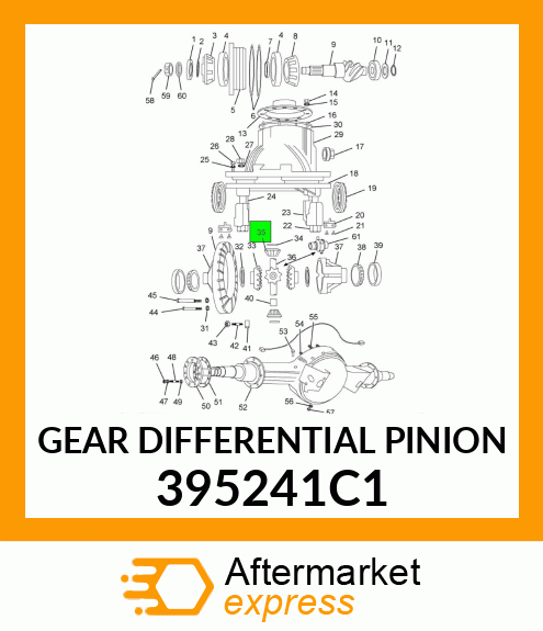 GEAR DIFFERENTIAL PINION 395241C1