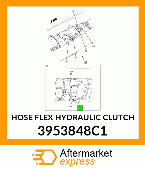 HOSE FLEX HYDRAULIC CLUTCH 3953848C1