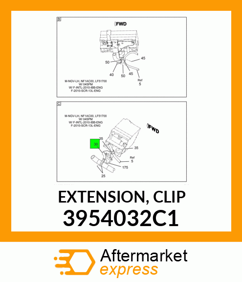 EXTENSION, CLIP 3954032C1