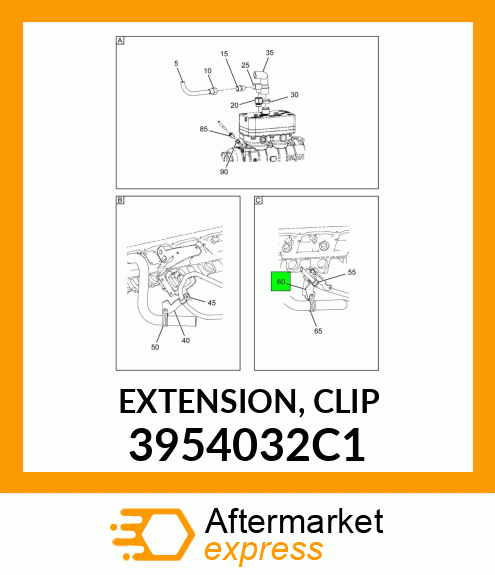 EXTENSION, CLIP 3954032C1