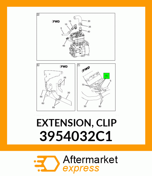 EXTENSION, CLIP 3954032C1