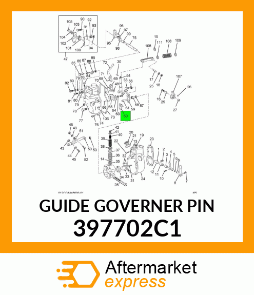 GUIDE GOVERNER PIN 397702C1