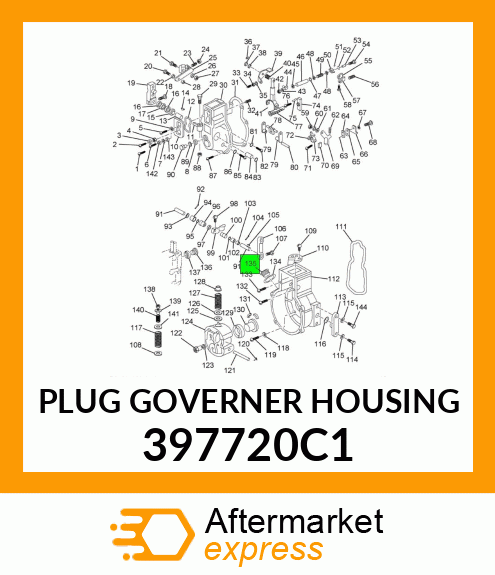 PLUG GOVERNER HOUSING 397720C1