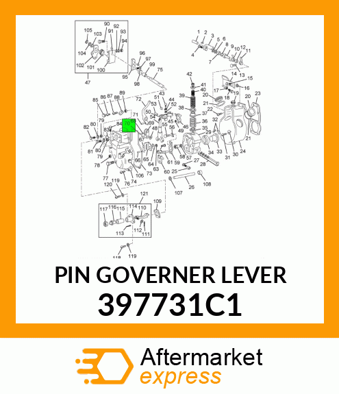 PIN GOVERNER LEVER 397731C1