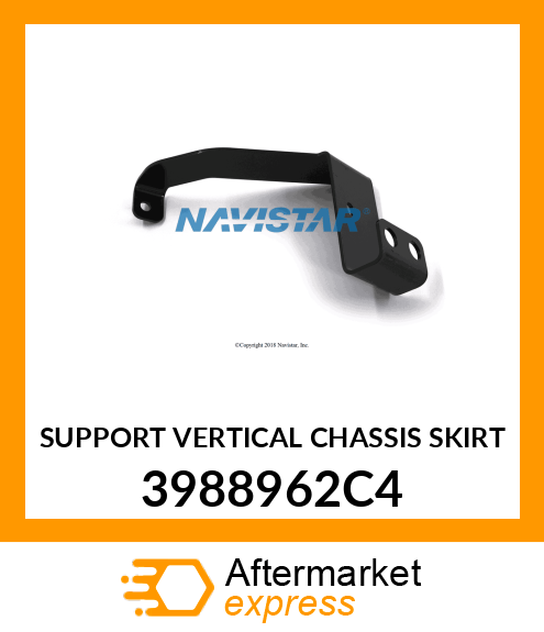 SUPPORT VERTICAL CHASSIS SKIRT 3988962C4