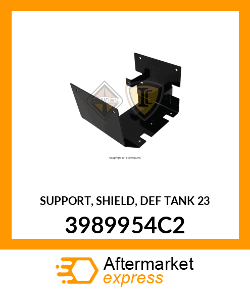 SUPPORT, SHIELD, DEF TANK 23 3989954C2