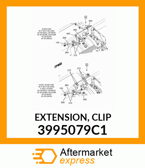 EXTENSION, CLIP 3995079C1