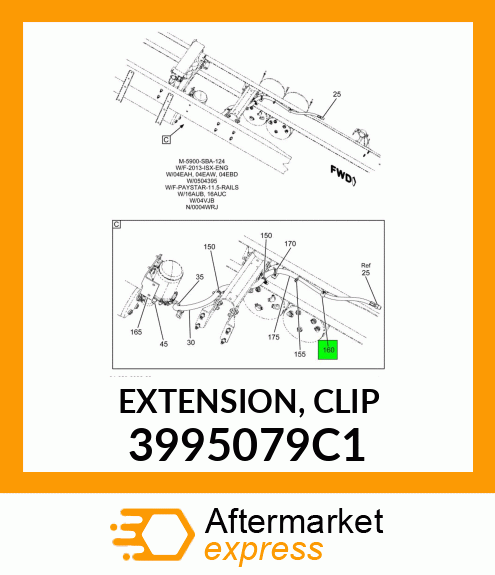 EXTENSION, CLIP 3995079C1