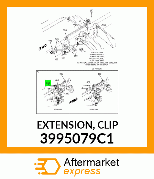 EXTENSION, CLIP 3995079C1