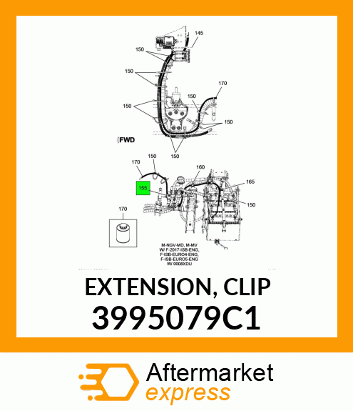 EXTENSION, CLIP 3995079C1