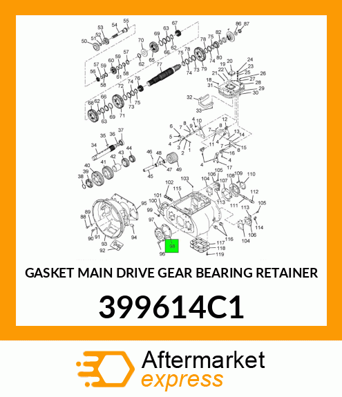 GASKET MAIN DRIVE GEAR BEARING RETAINER 399614C1