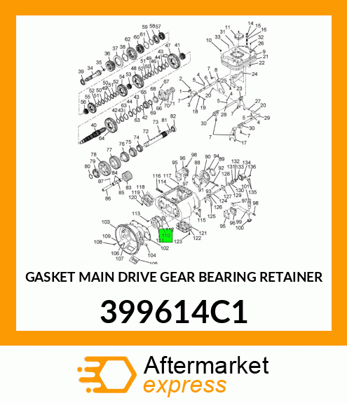 GASKET MAIN DRIVE GEAR BEARING RETAINER 399614C1