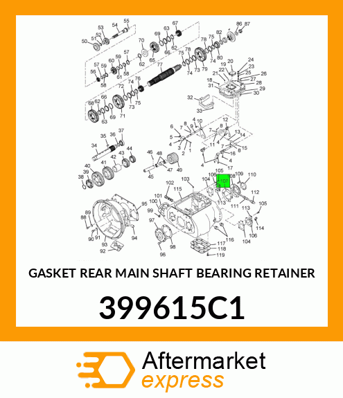 GASKET REAR MAIN SHAFT BEARING RETAINER 399615C1