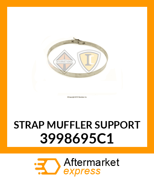 STRAP MUFFLER SUPPORT 3998695C1