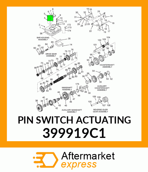 PIN SWITCH ACTUATING 399919C1