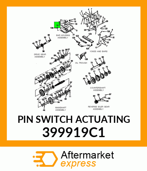 PIN SWITCH ACTUATING 399919C1