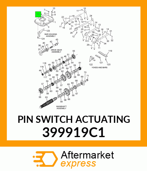 PIN SWITCH ACTUATING 399919C1