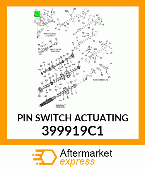 PIN SWITCH ACTUATING 399919C1