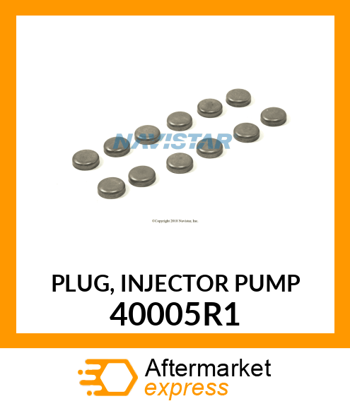 PLUG, INJECTOR PUMP 40005R1