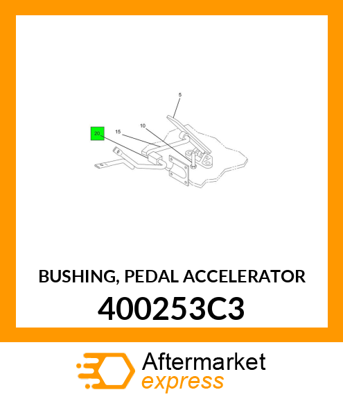 BUSHING, PEDAL ACCELERATOR 400253C3