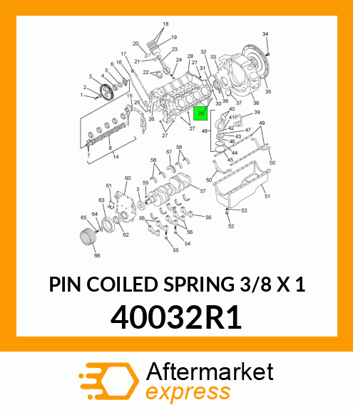 PIN COILED SPRING 3/8 X 1 40032R1