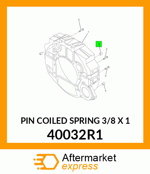 PIN COILED SPRING 3/8 X 1 40032R1